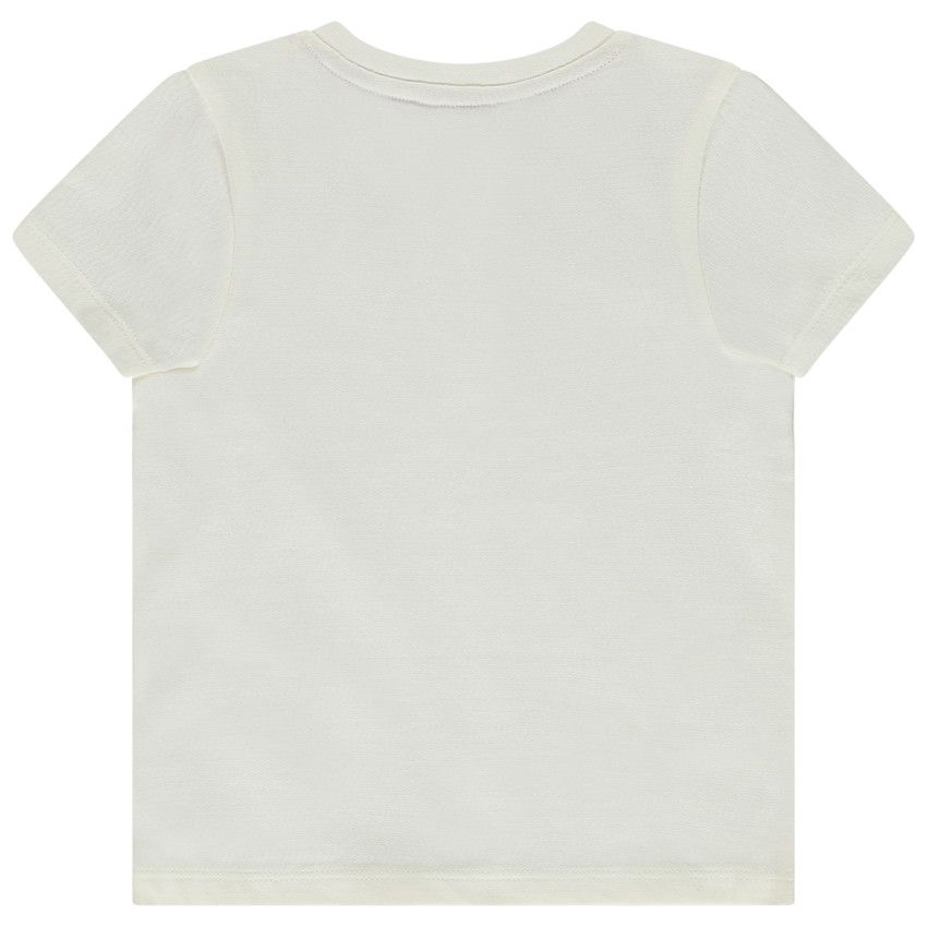 T-shirt manches courtes print dromadaire pour bébé garçon - Ecru