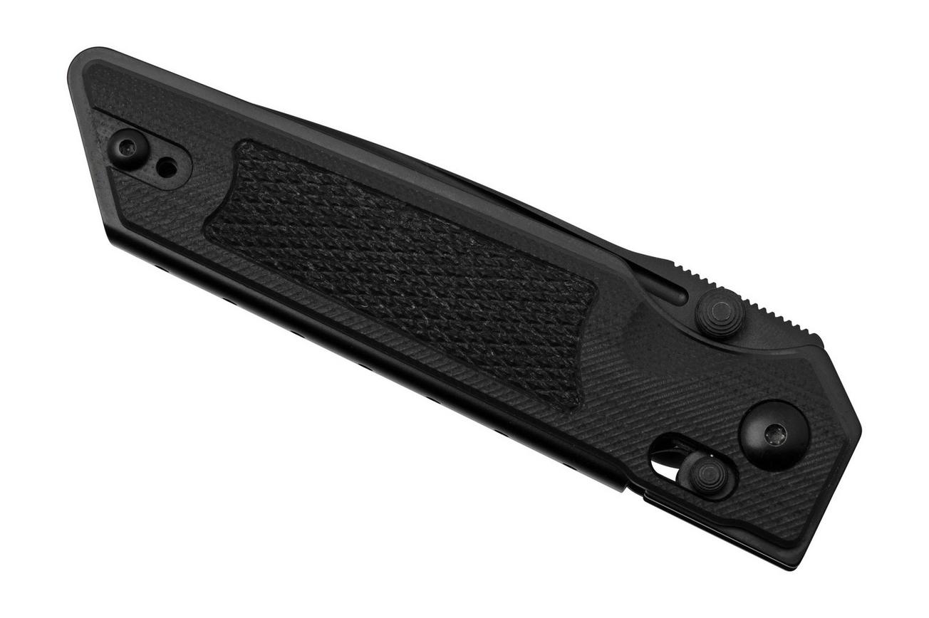 Real Steel Sacra TAC 7712B, K110 Plain Black G10, zakmes