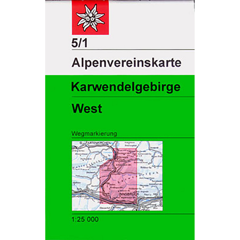 DAV AV-Karte 5/1 Karwendelgebirge, West