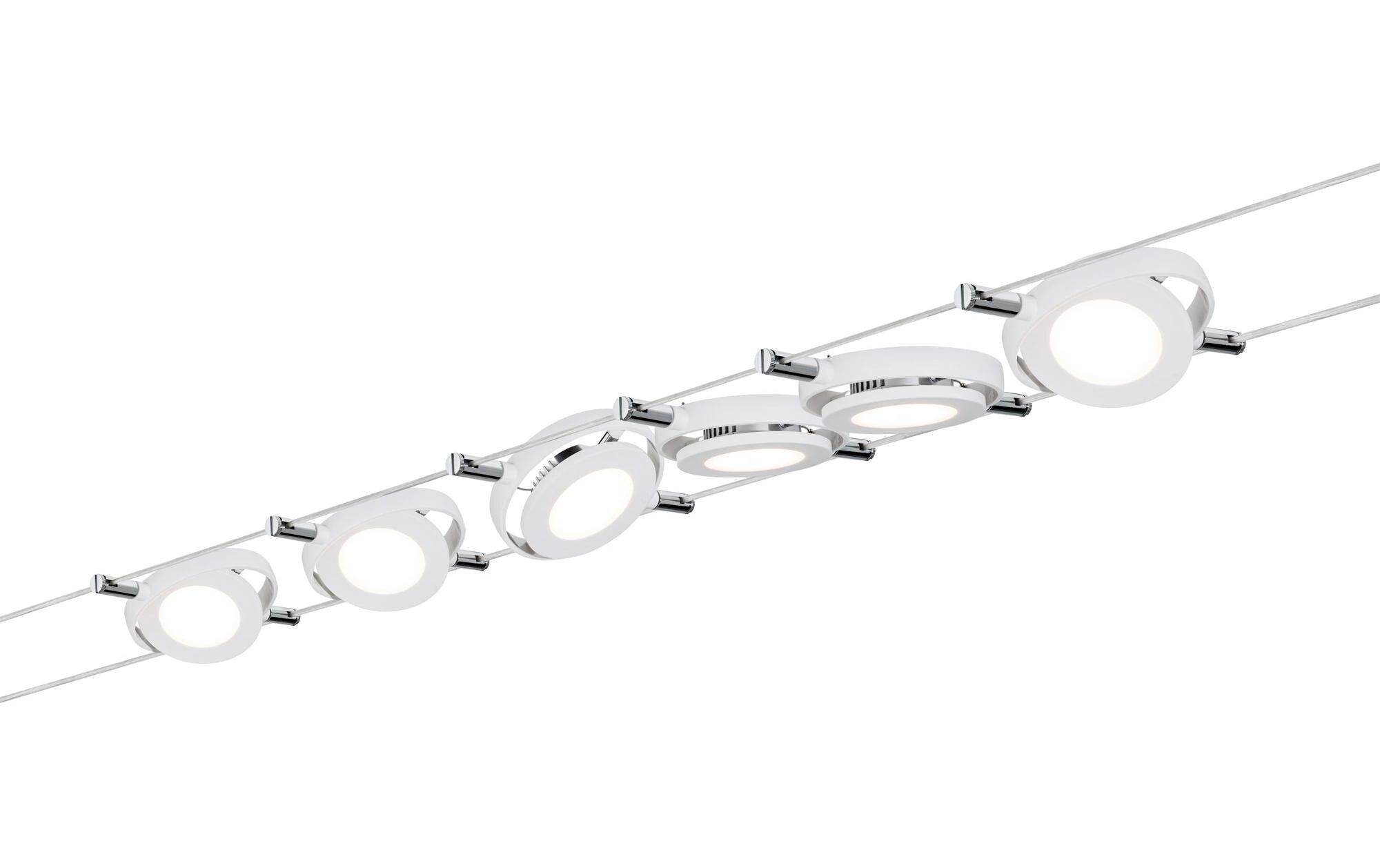 LED Seilsystem RoundMac Basisset 6 x 200 lm<br>Strahler Oberflächenbeleuchtung