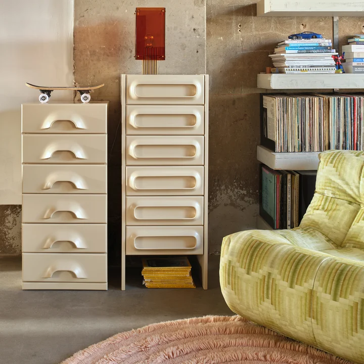 HKliving - Kommode mit 2 Schubladen, blush