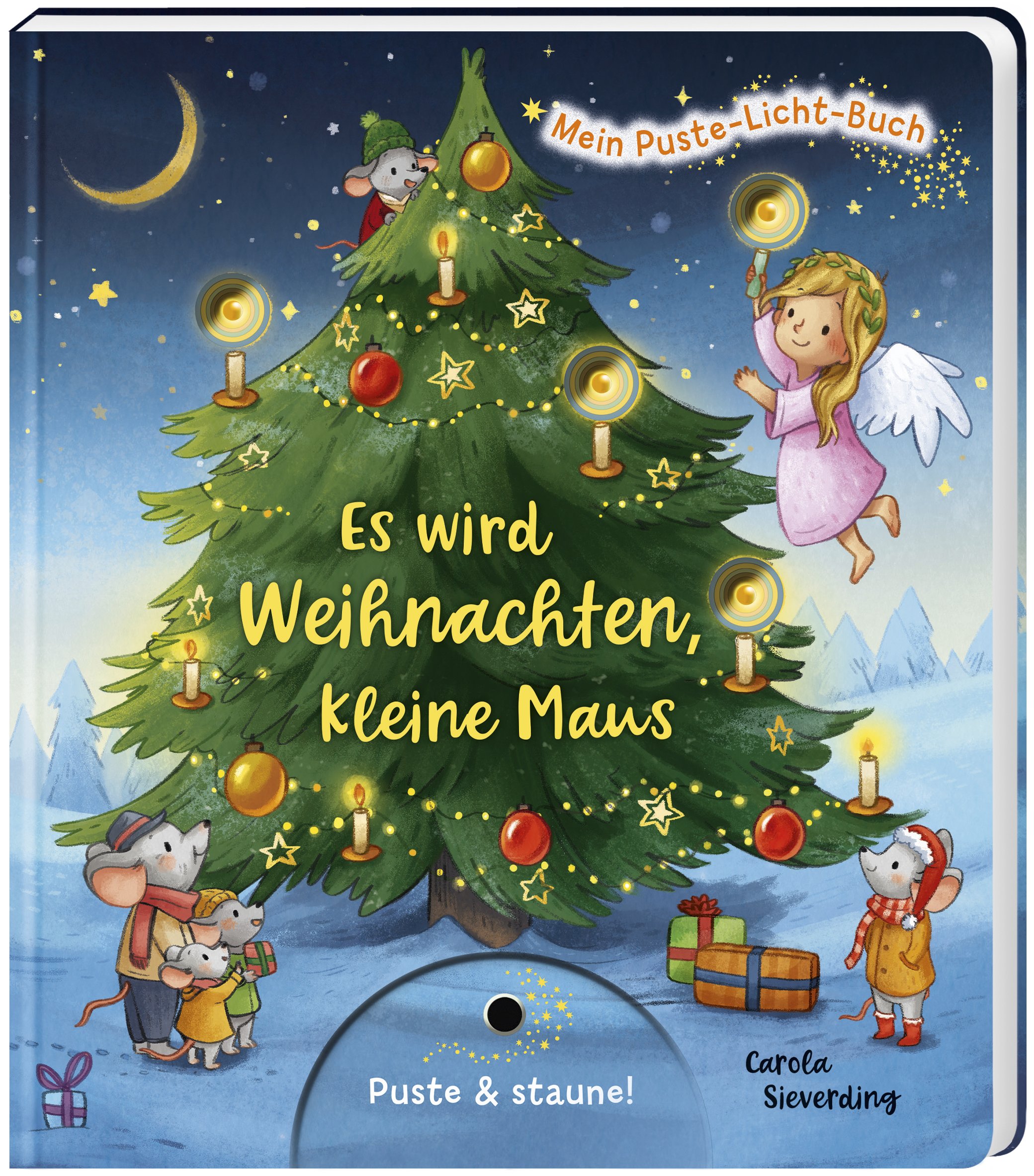 Mein Puste-Licht-Buch: Es wird Weihnachten, kleine Maus