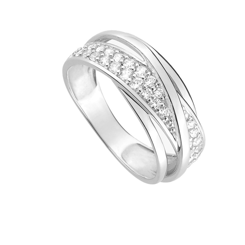 Bague femme - Oxyde de zirconium - Argent 925