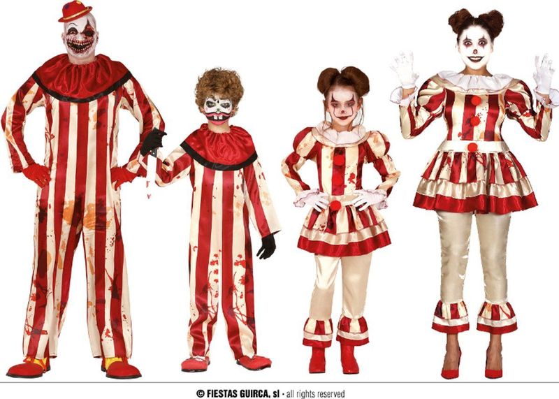 Fiestas Guirca Striped Clown Girl Halloween Kostuum voor kinderen Halloween Halloween kostuum meisjes