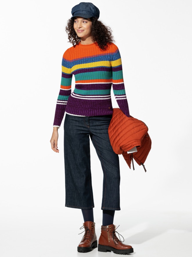 Mouline Streifenpullover