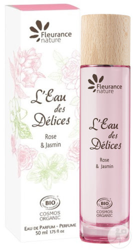 Fleurance Nature Parfum L'Eau Des Délices Rose Et Jasmin Bio Flacon 50ml