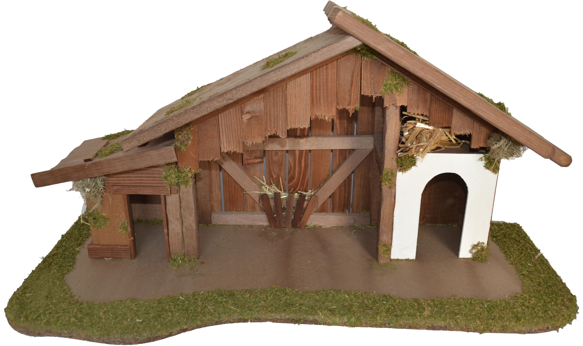 Alfred Kolbe Krippe »Weihnachtsdeko« aus Holz, 70x35x33 cm, für Figuren bis 13 cm Höhe