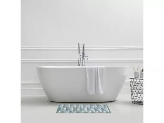 Tapis de bain déco en polycoton 60x120cm