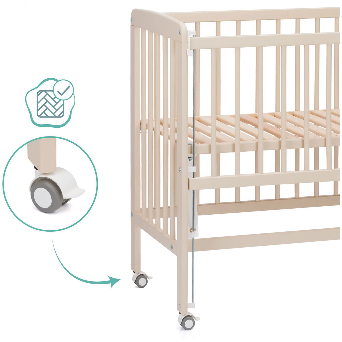fillikidfillikid   Beistellbett Nino champagner