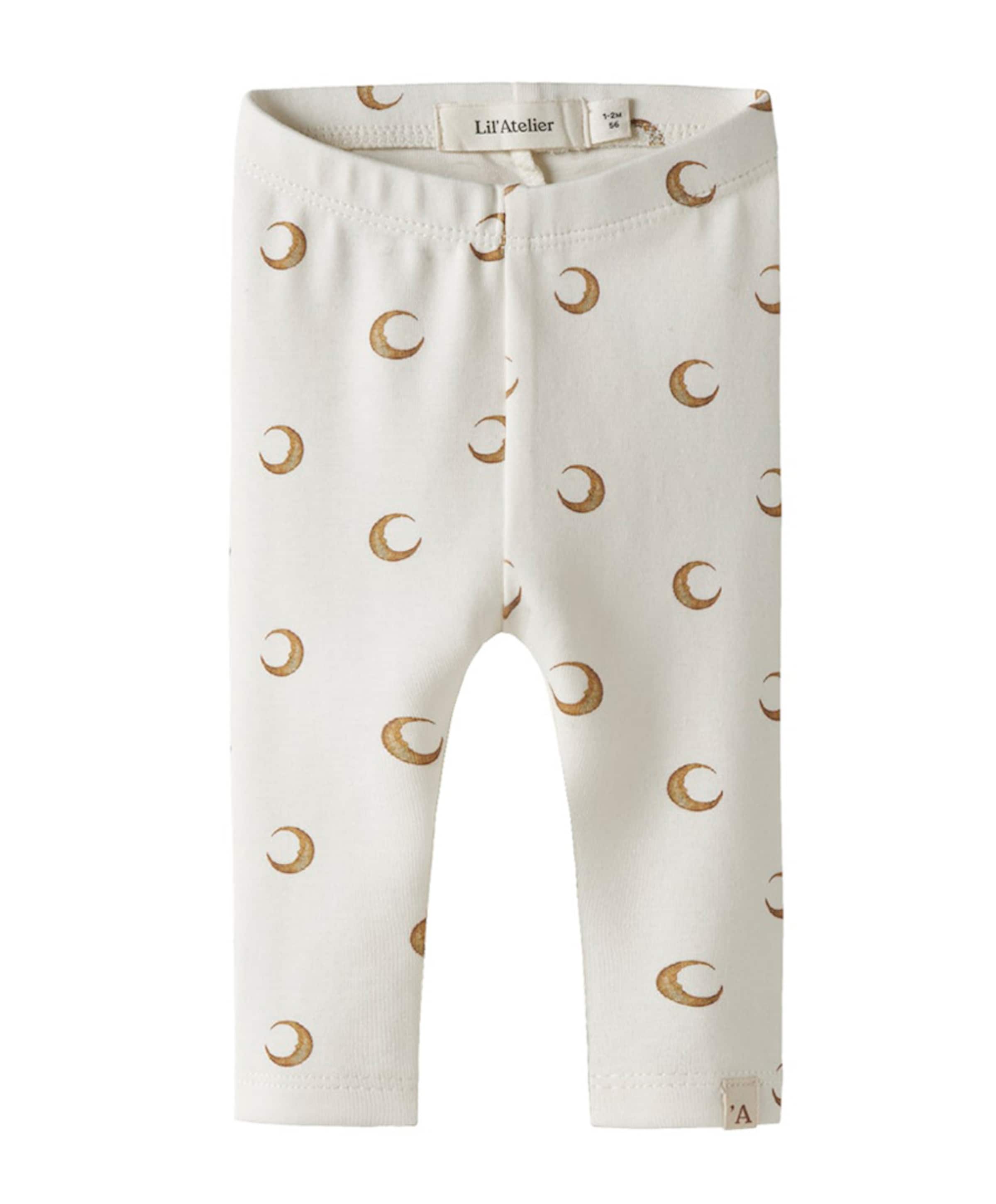 Lil' Atelier NBNLAYO KIM SLIM LEGGINGS LIL NOOS uniseks broek  ecru