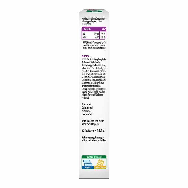 Taxofit Jod 150 + Selen Tabletten, 60 St