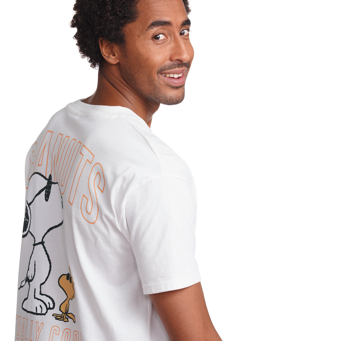 Jonas Nielsen Peanuts T-Shirt mit Print weiss