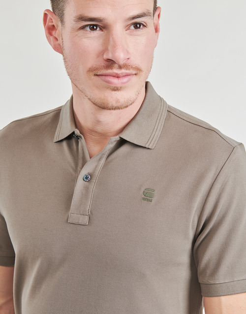 G-Star Raw - DUNDA SLIM POLO SS - BROWN