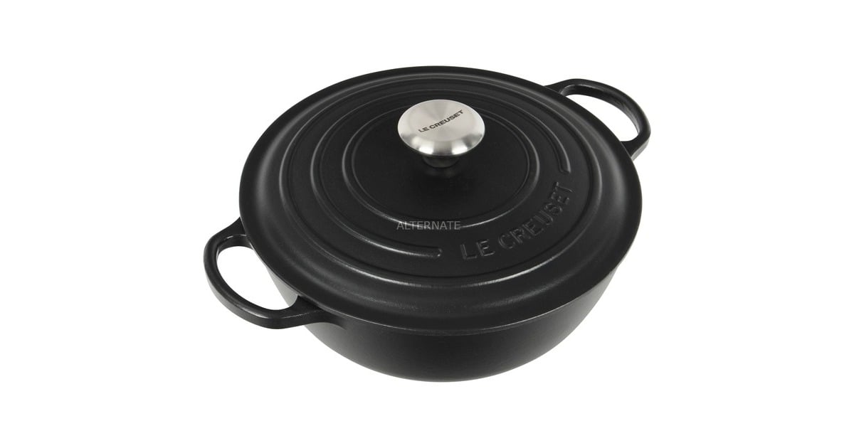 Le CreusetSignature Collection Marmite kookpan  (Zwart (mat), 26 cm)