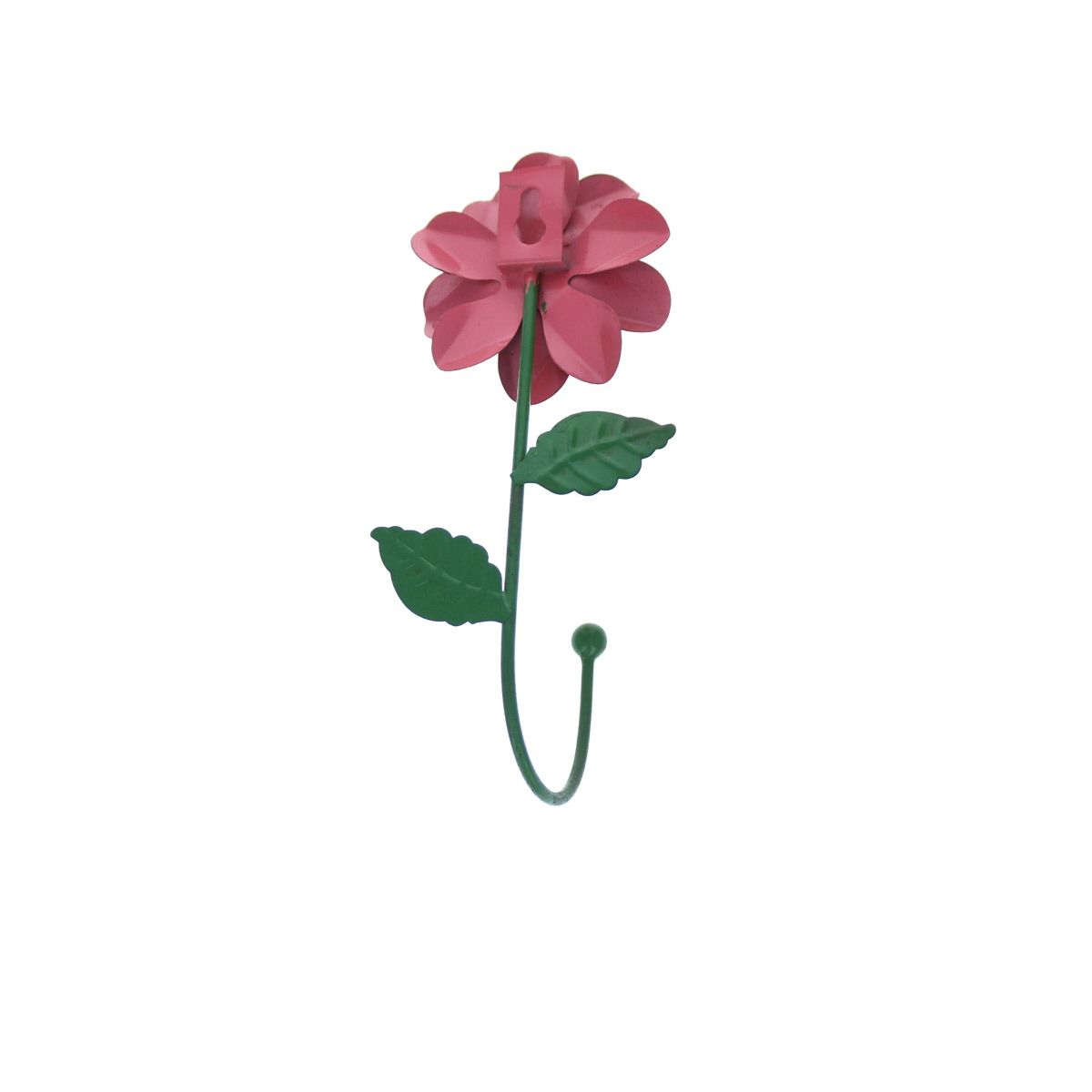 Patère en métal fleur rose Jolie saison