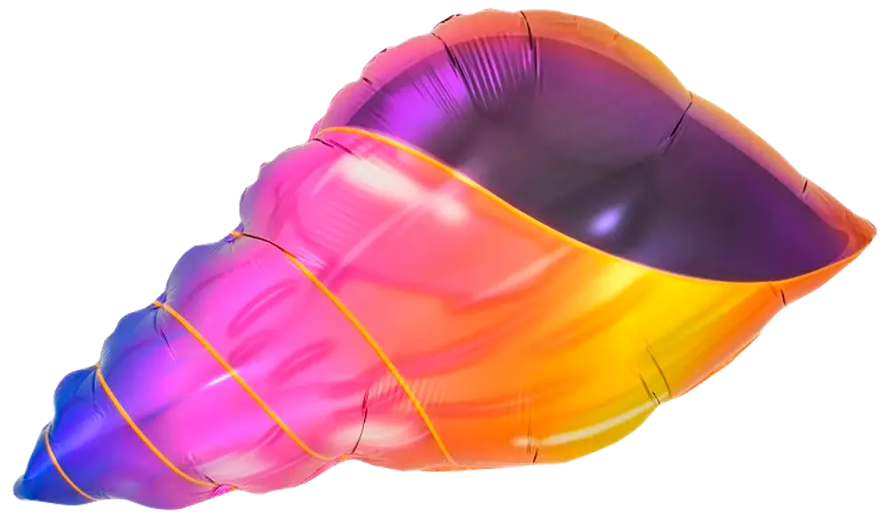 Folieballon 35 cm - Konkylie