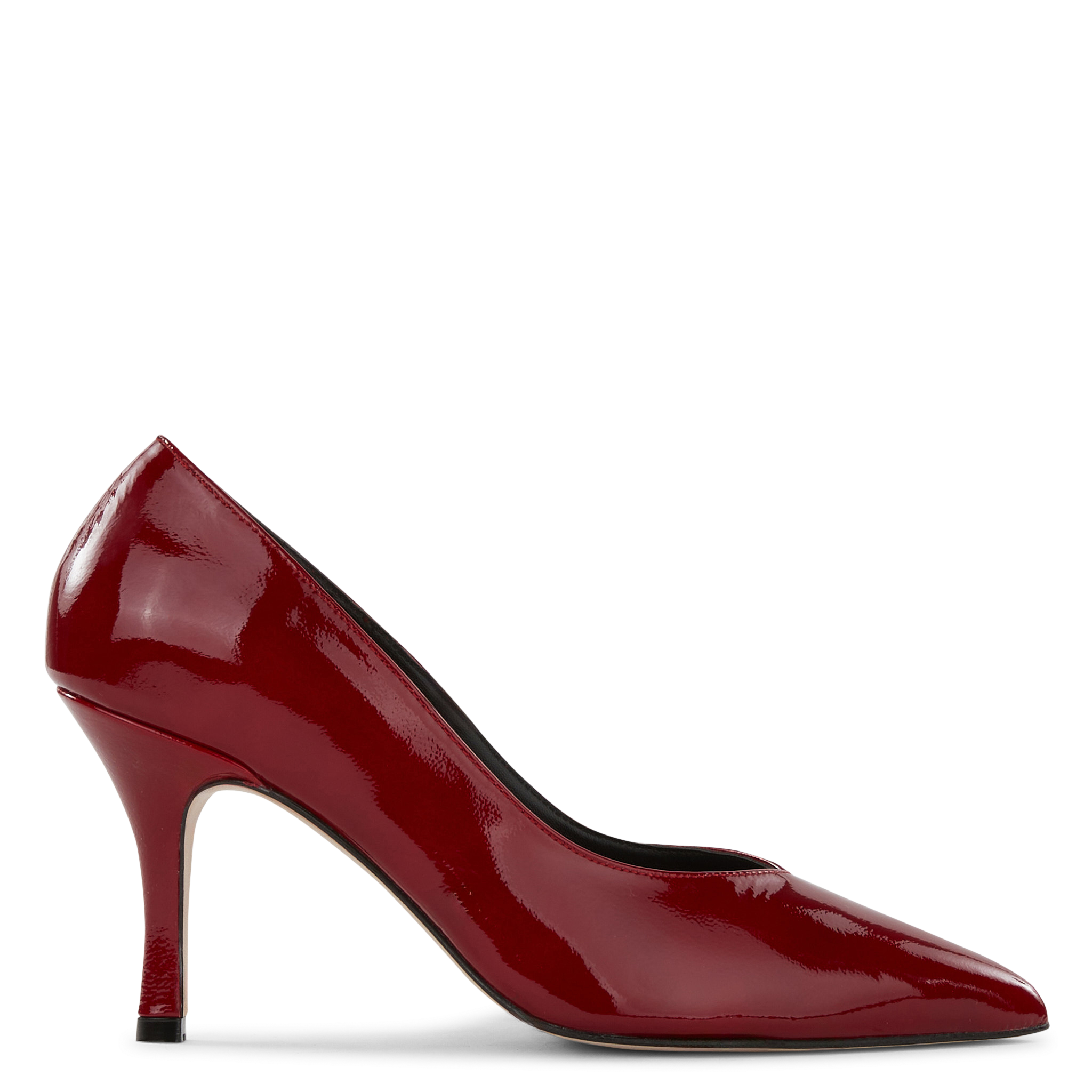 DARA - Escarpins en cuir vernis | Rouge
