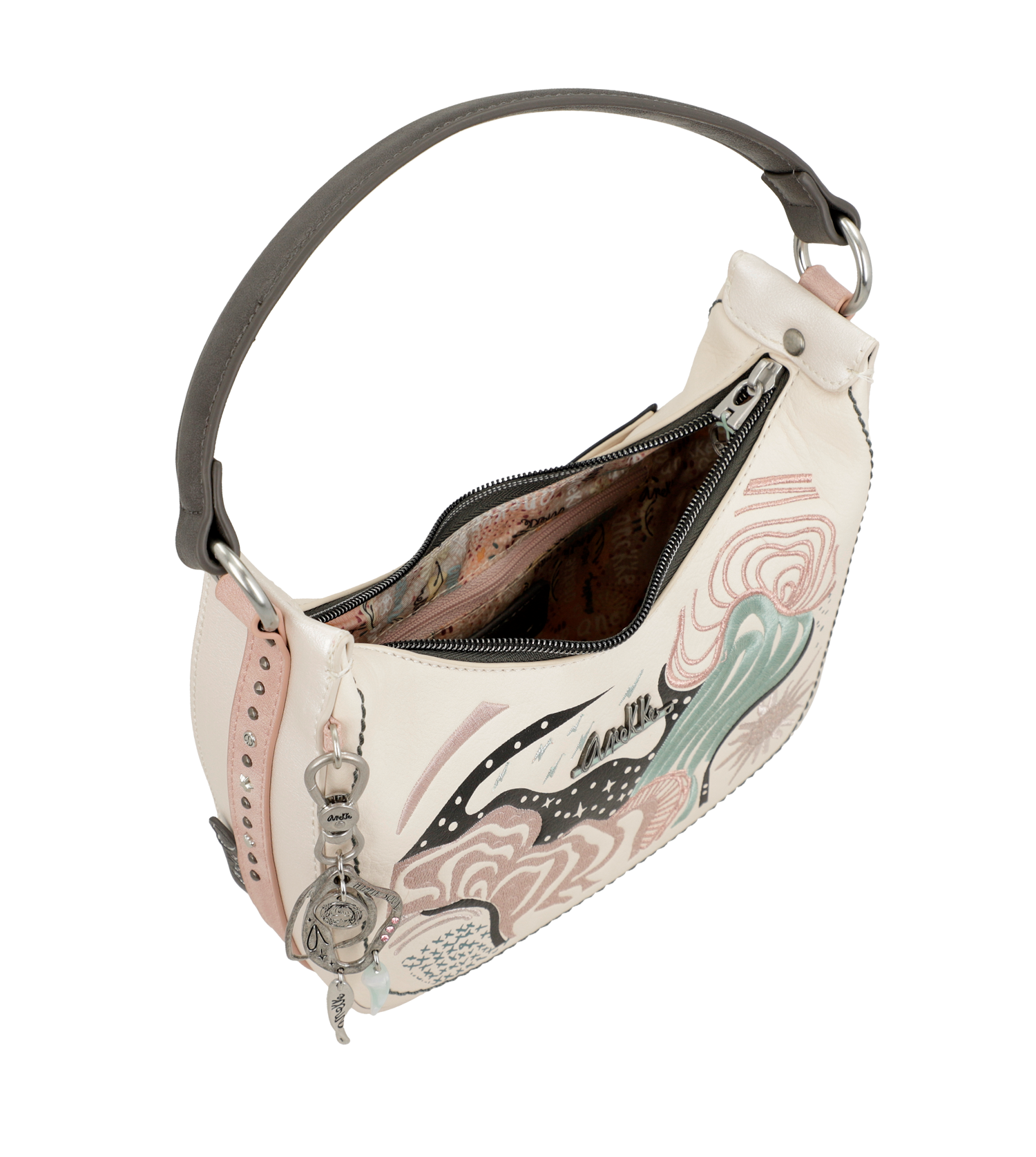 Anekke Tasche beige weiss/weiss kombi