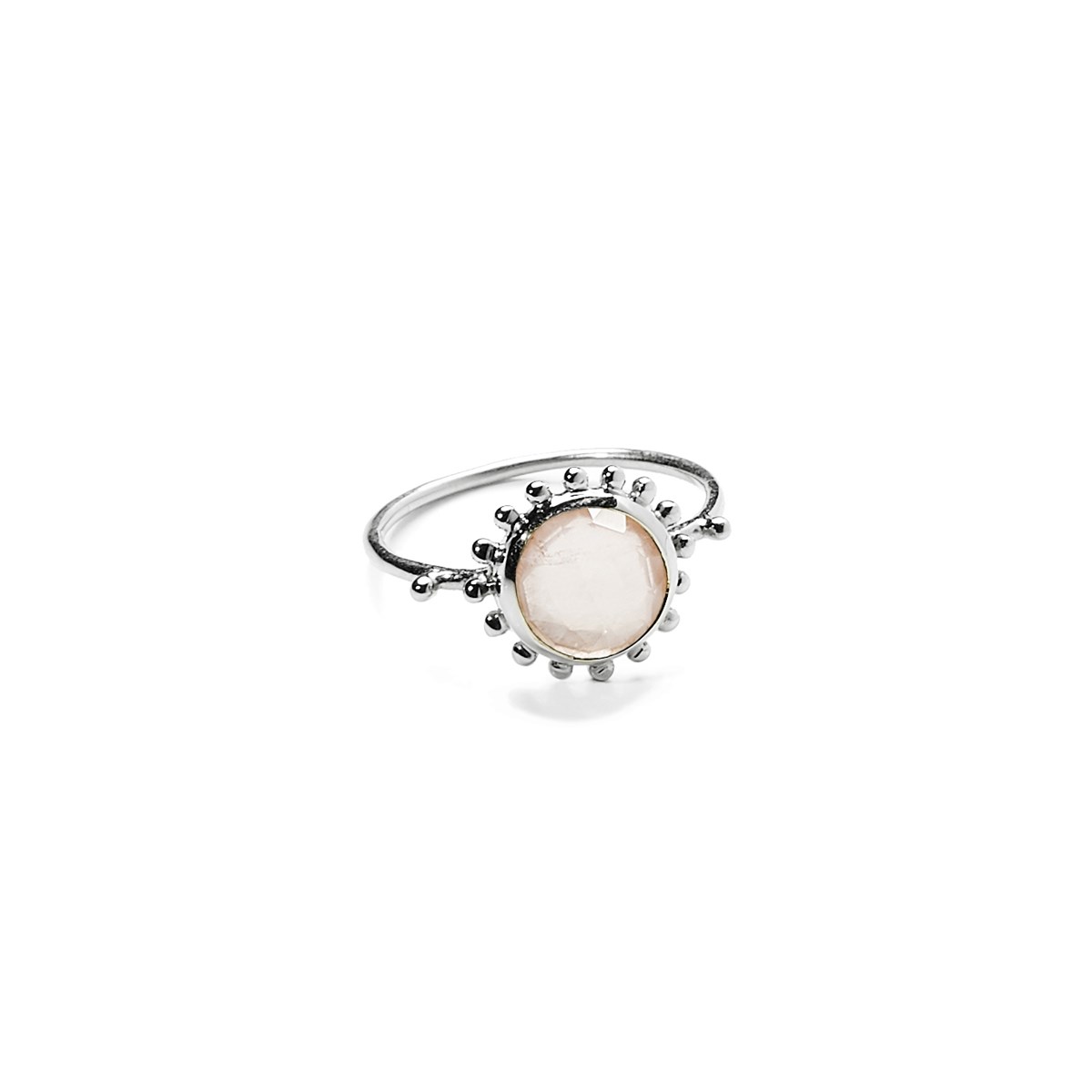 Bague Soleil et Quartz Rose, Surya