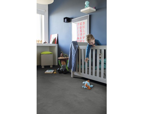 PVC vloer Prime antraciet 999D 400 cm breed (per meter verkocht)