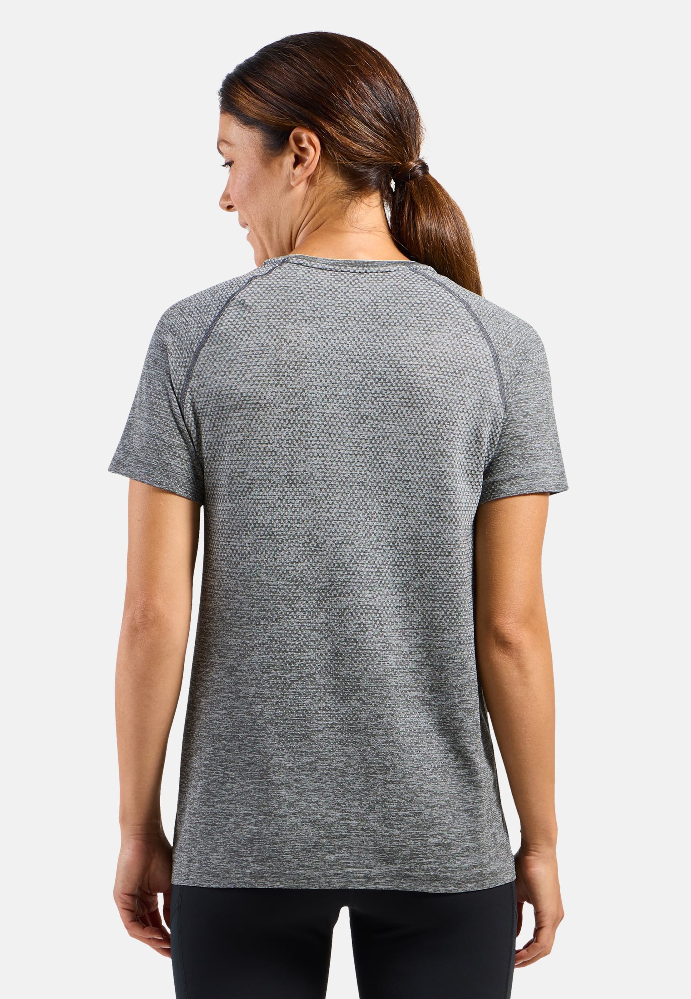 Essentials Seamless Laufshirt in stone grey melange