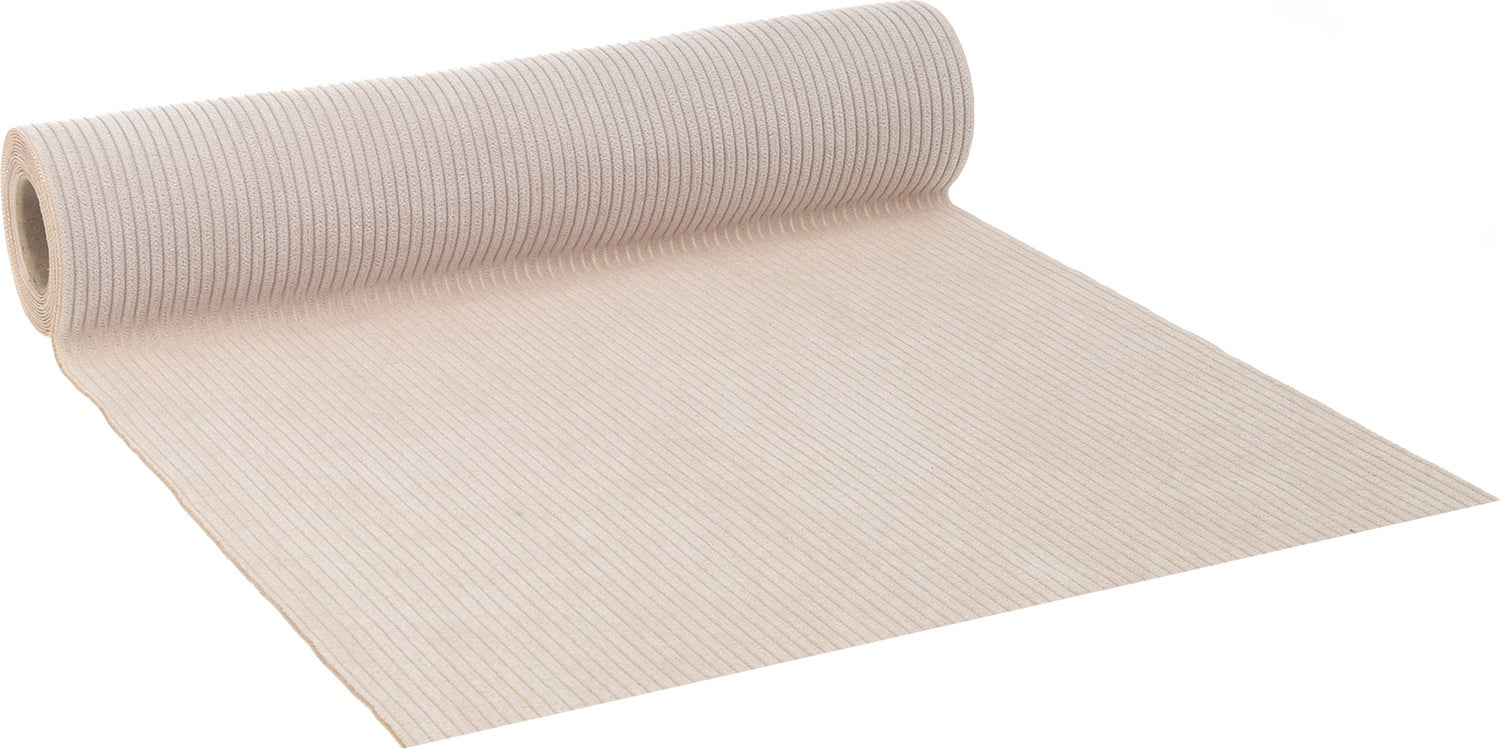 Vivant tafelloper Corduroy beige 250 x 2,8 cm