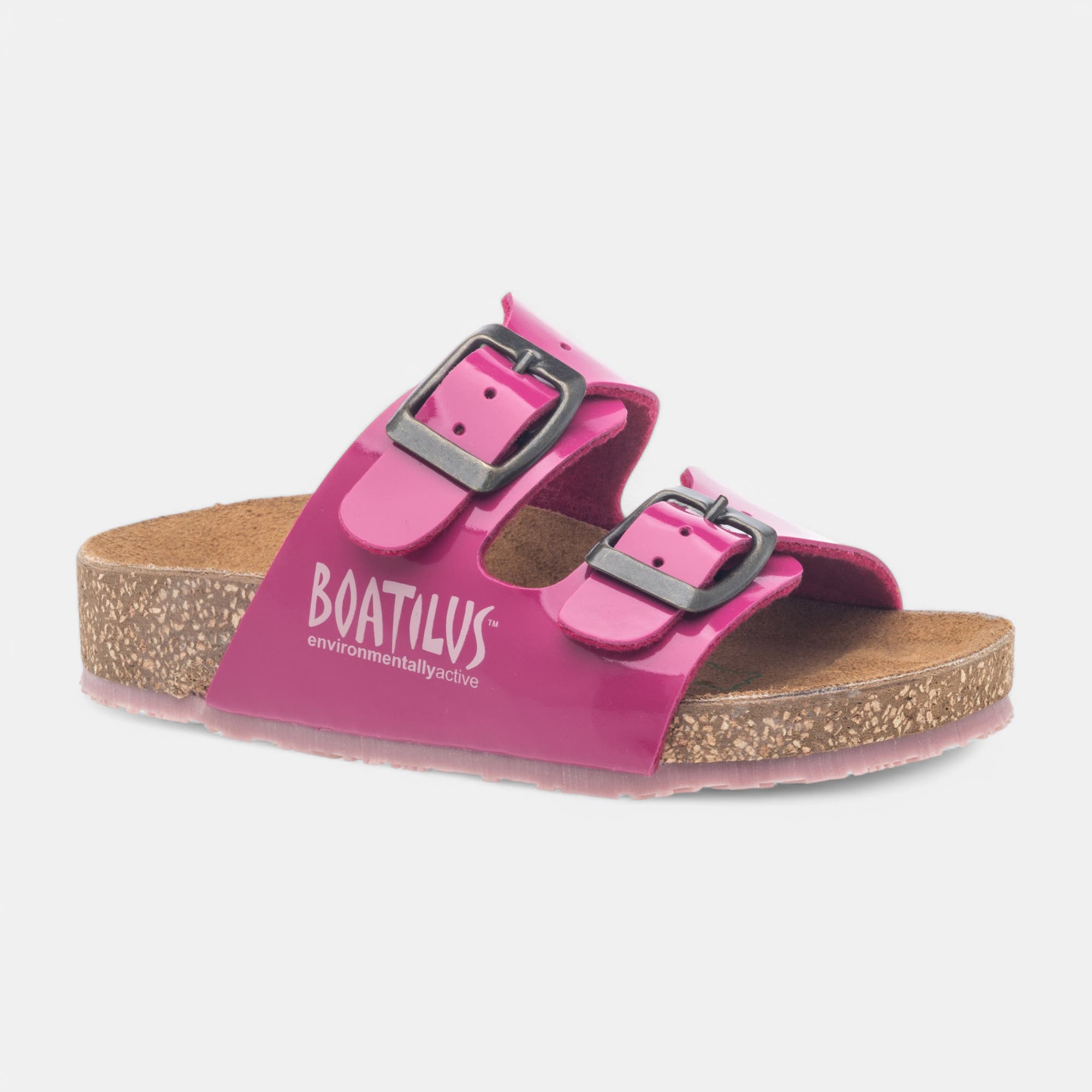 Mules semelle liège Fille rose