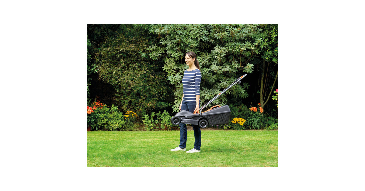 BLACK+DECKER1000W 32cm Grasmaaier + 250W Grastrimmer  (Zwart/oranje, gazons tot 250m²)