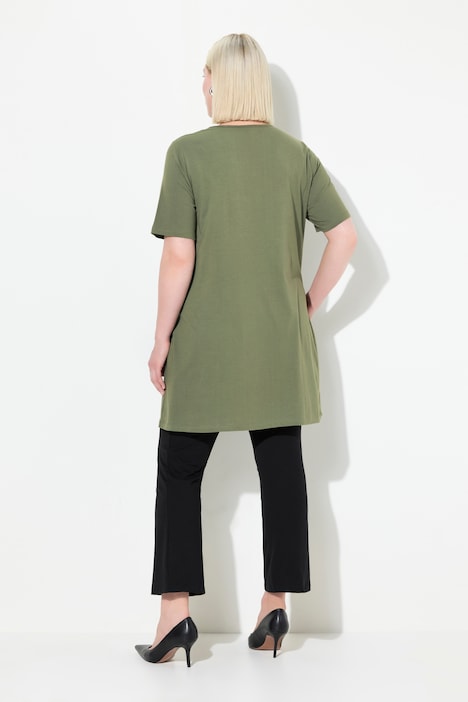 Longshirt, A-Linie, Motivdruck