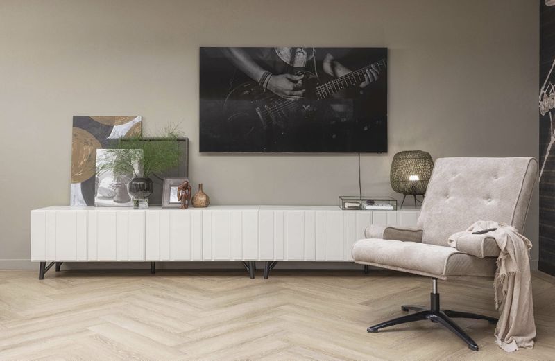 WOOOD Miller TV-Meubel - Grenen - Dust - 56x181x46