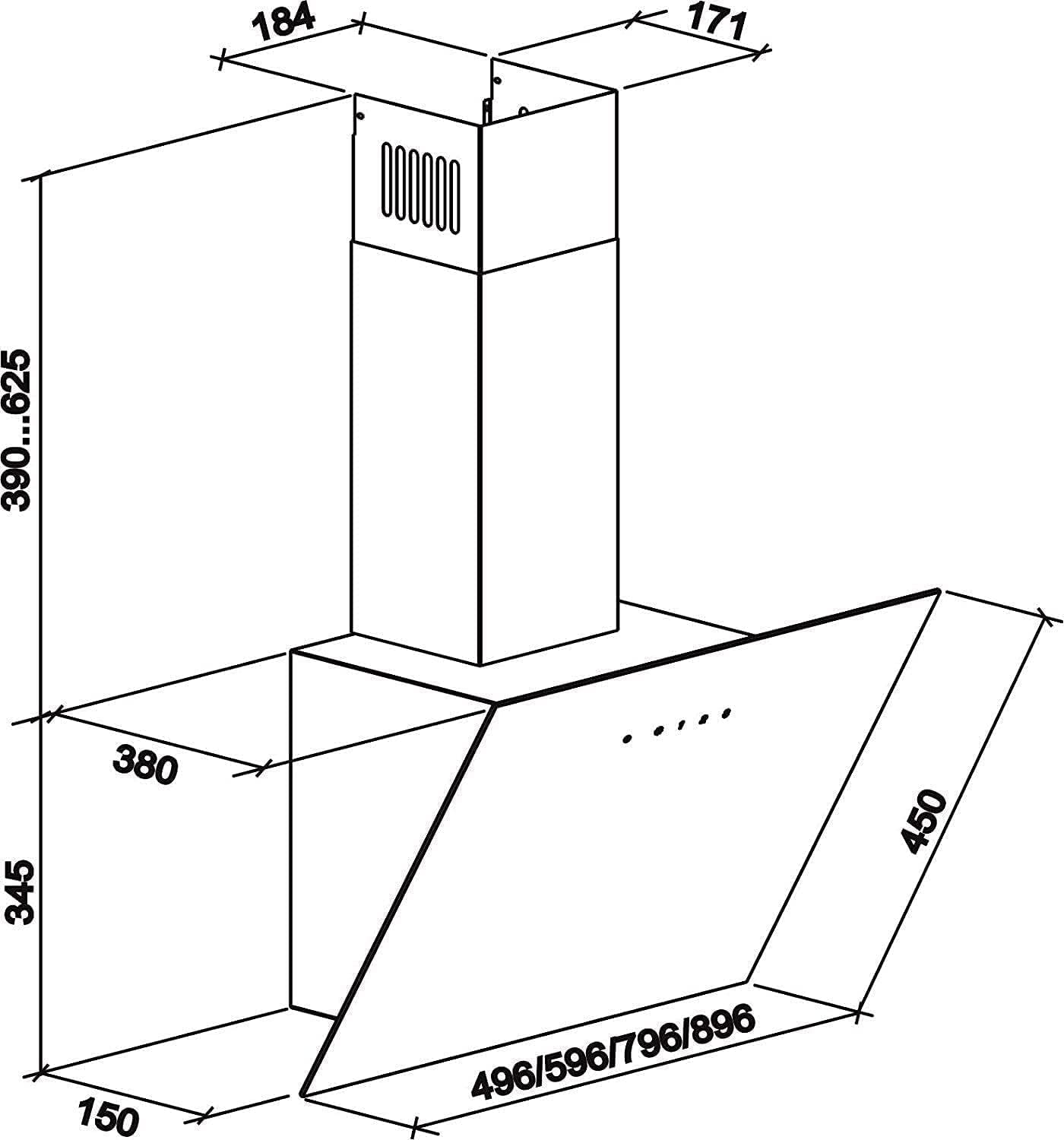 Induktions-Standherd E 913 BL + GCH 286 BL 9 Prime, Range Cooker 90 cm/FLEX ZONEN/ 5 Zonen / 121L + Dunstabzugshaube 90 cm