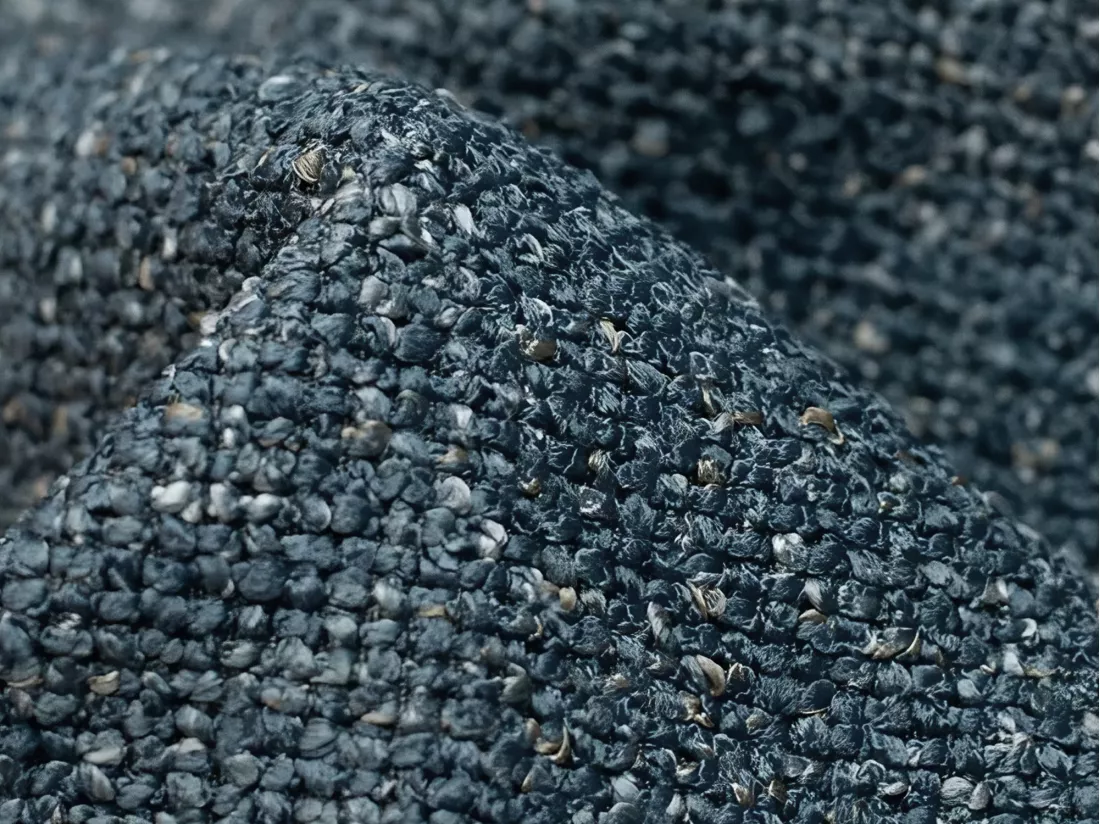 Fauteuil pour canapé modulable en tissu texturé - jeans - EKAHI