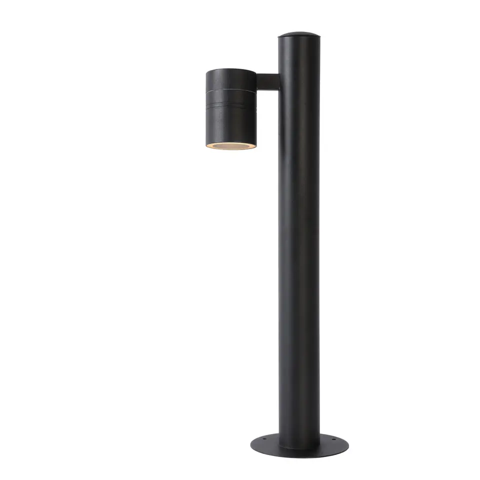 Lucide LED sokkellamp buiten ARNE IP44 - zwart - Ø6,3 cm