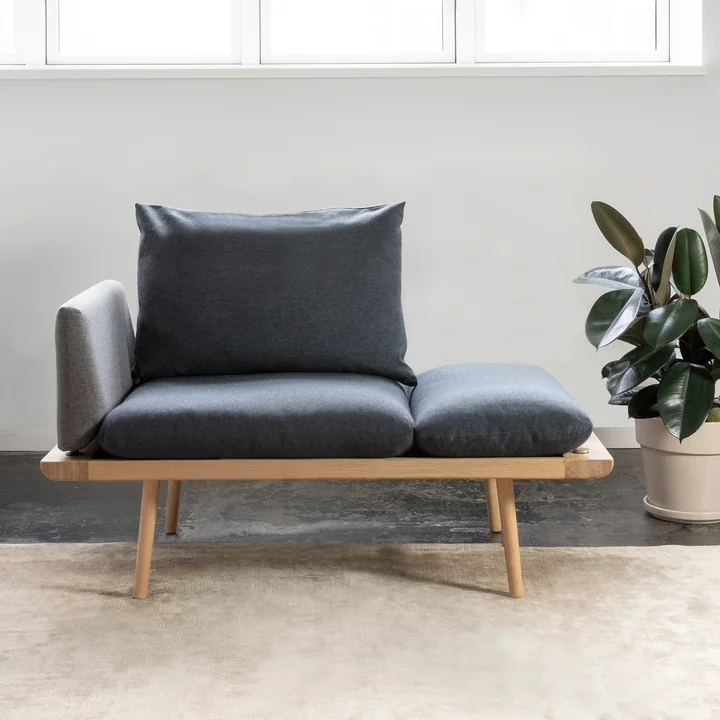 Umage - Lounge Around 1.5 Sitzer, Eiche dunkel / sugar brown
