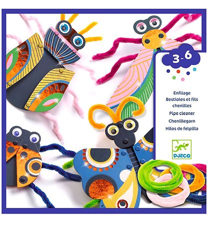 Djeco Kreas?t - DIY - Tr?k P? Snor - Sm? Dyr Og Piperensere
