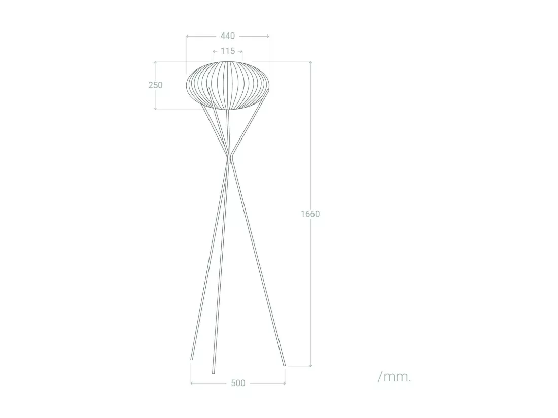 Lampadaire Ronax Naturel