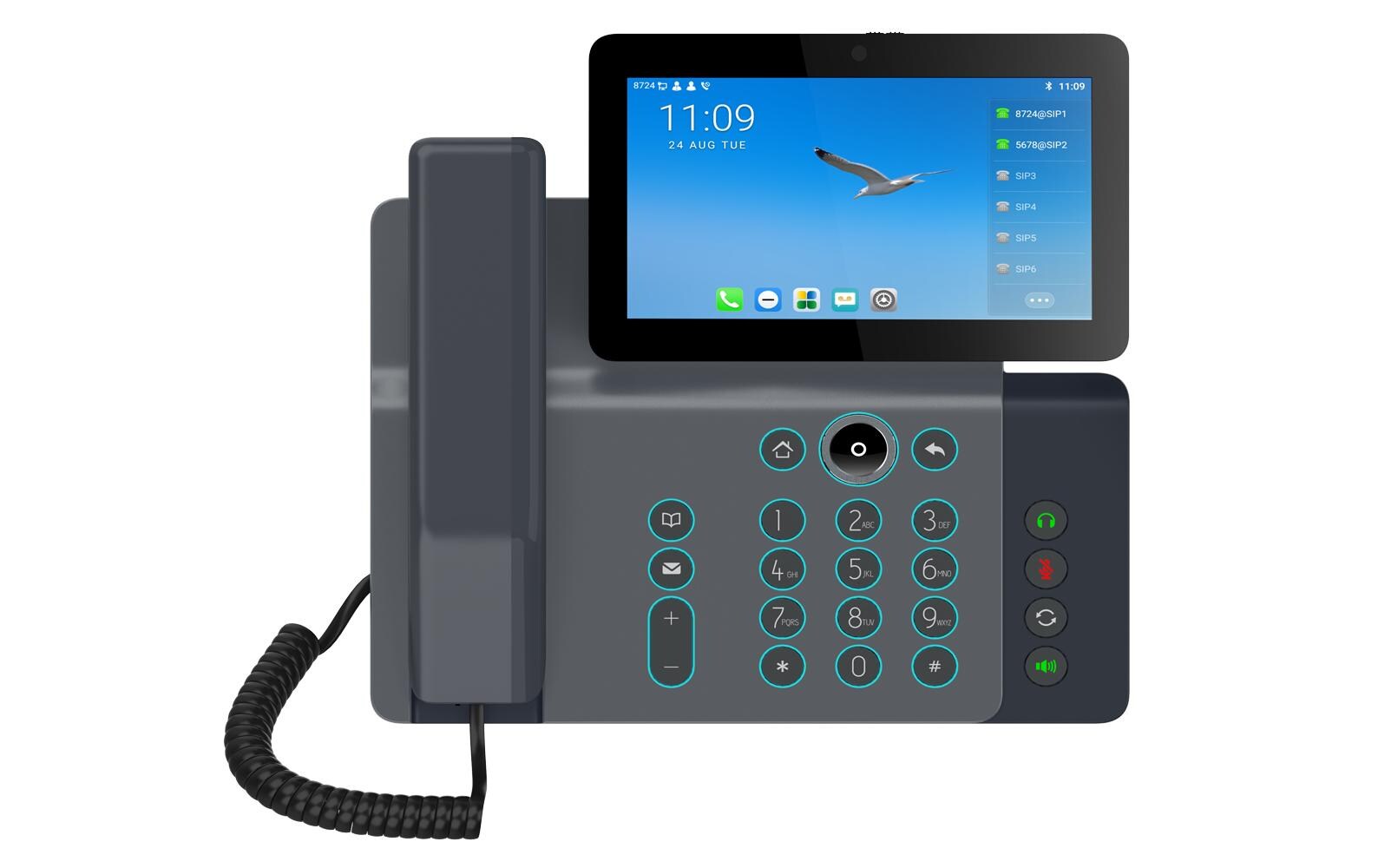 Tischtelefon V67 Schwarz<br>V67 Smart Video Telefon