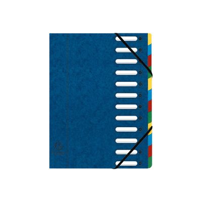 Exacompta Harmonika - Trieur à fenêtres 12 positions - bleu