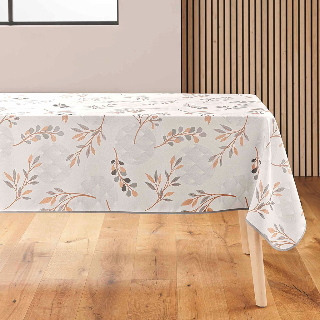 Nappe rectangulaire polyester MANOLA naturelle 150x240cm