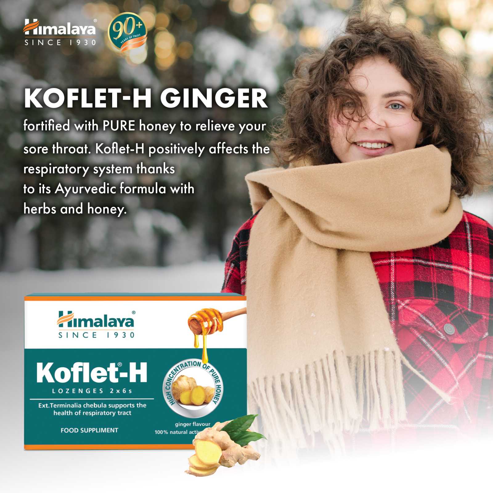 Comprimidos Himalaya Koflet-H 2x6 comprimidos