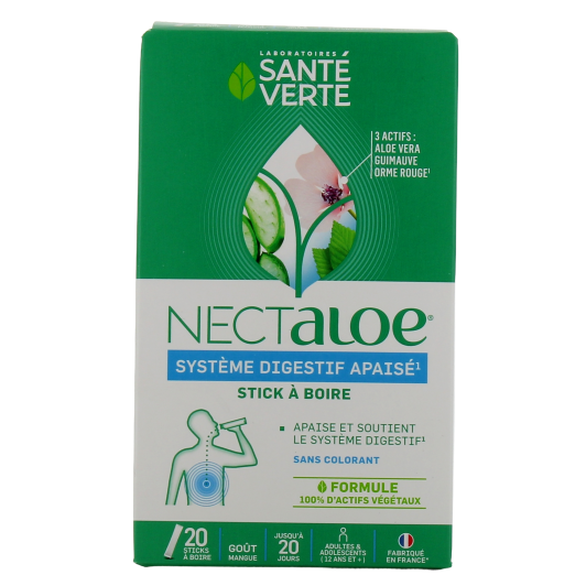 Nectaloe Sticks à boire à l'Aloe Vera - Système digestif
