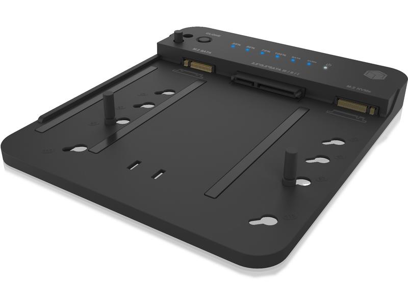 ICY BOX Docking- und Klonstation IB-2915MSCL-C31 Klon- und Dockingstation für M.2 NVME und SATA 2.5''/3.5'' SSD/HDD