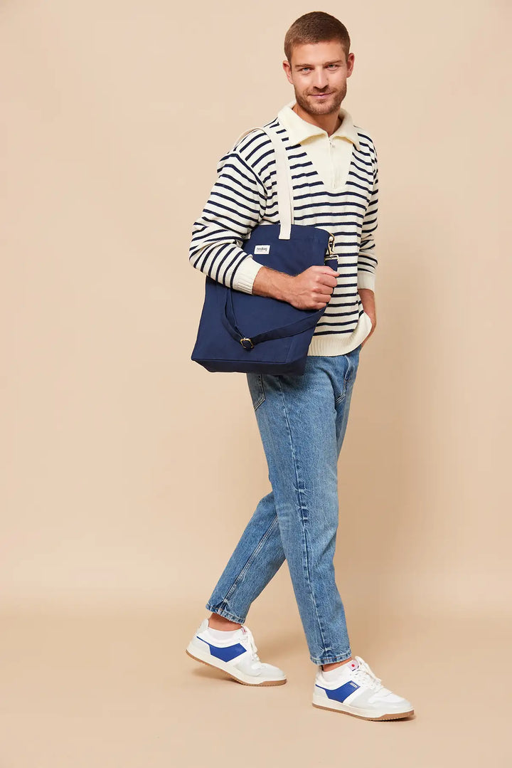 Cabas vertical Paul Navy