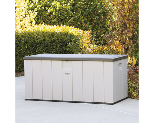 Opbergbox LIFETIME 568l 153 x 72 x 69 cm kunststof metaal lichtgrijs