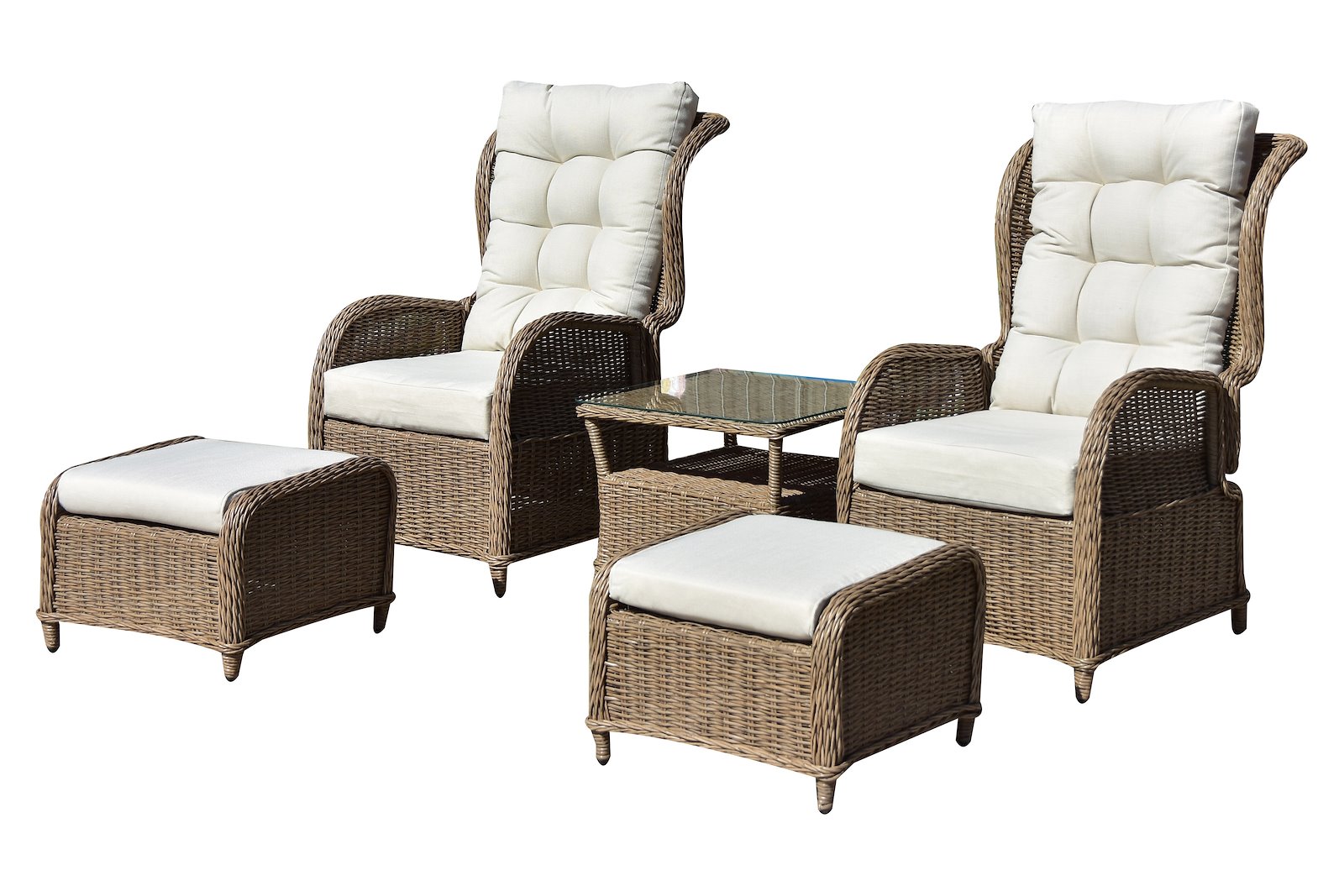 Trapani recliner sett 2 stoler m/kr og bord