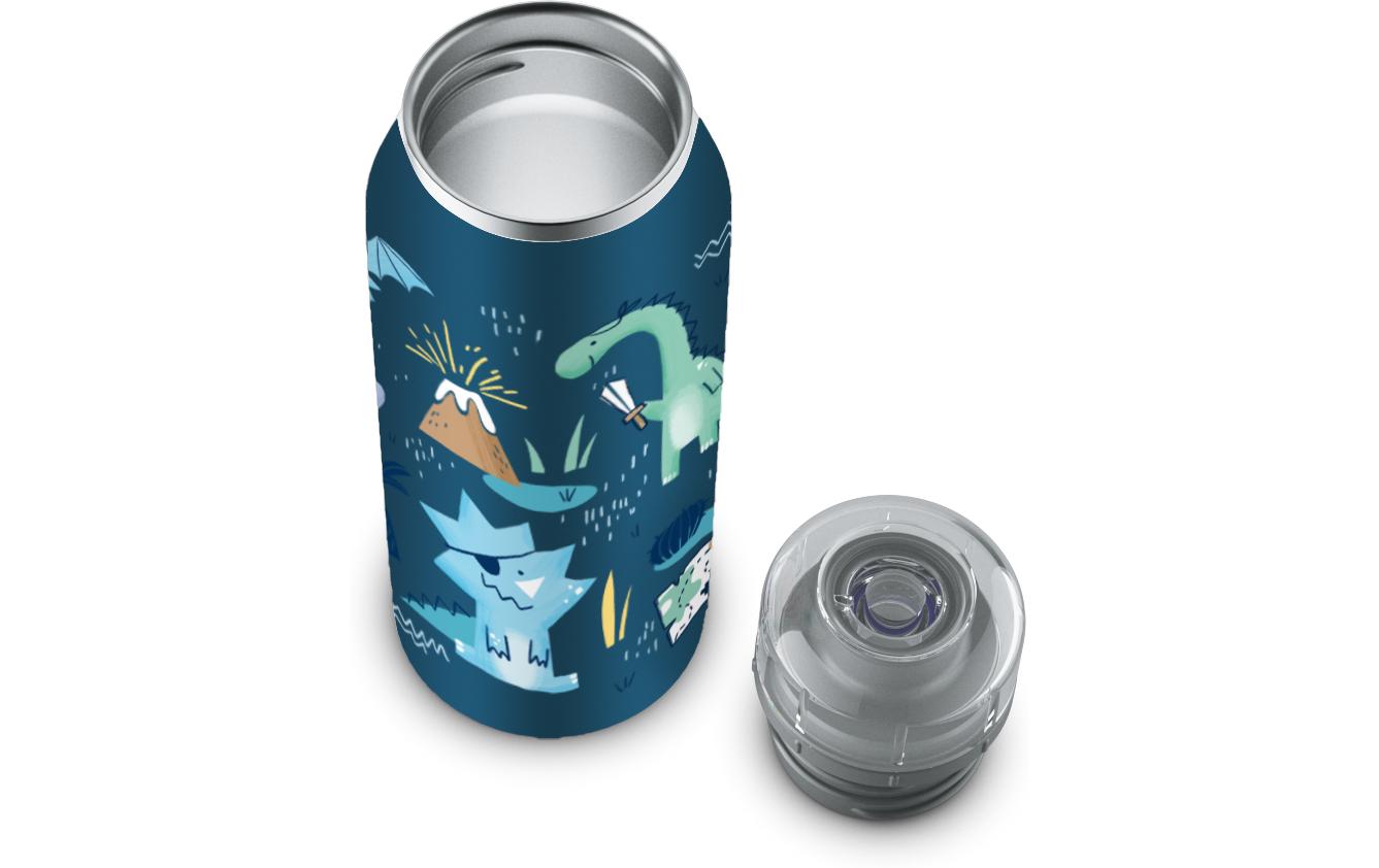 Thermosflasche Kids Dino Pirates 350 ml, BlauIsolierflasche