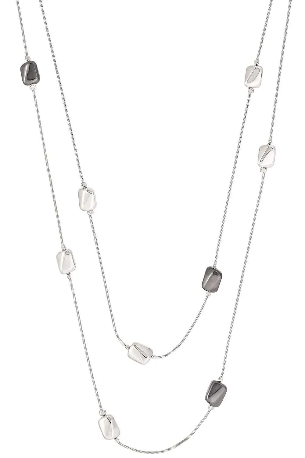 Layering Kette - Grey Stones