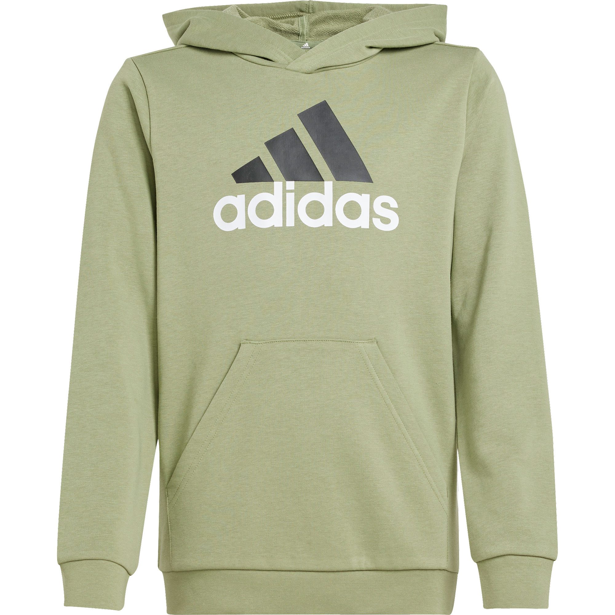 adidas Essentials Two-Colored Big Logo Cotton Hoodie Kinder tent green