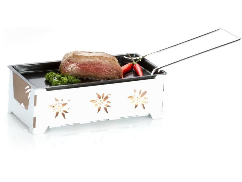 Nouvel Teelicht-Raclette Heat Cheese! @home Weiss Für eine Person, weiss