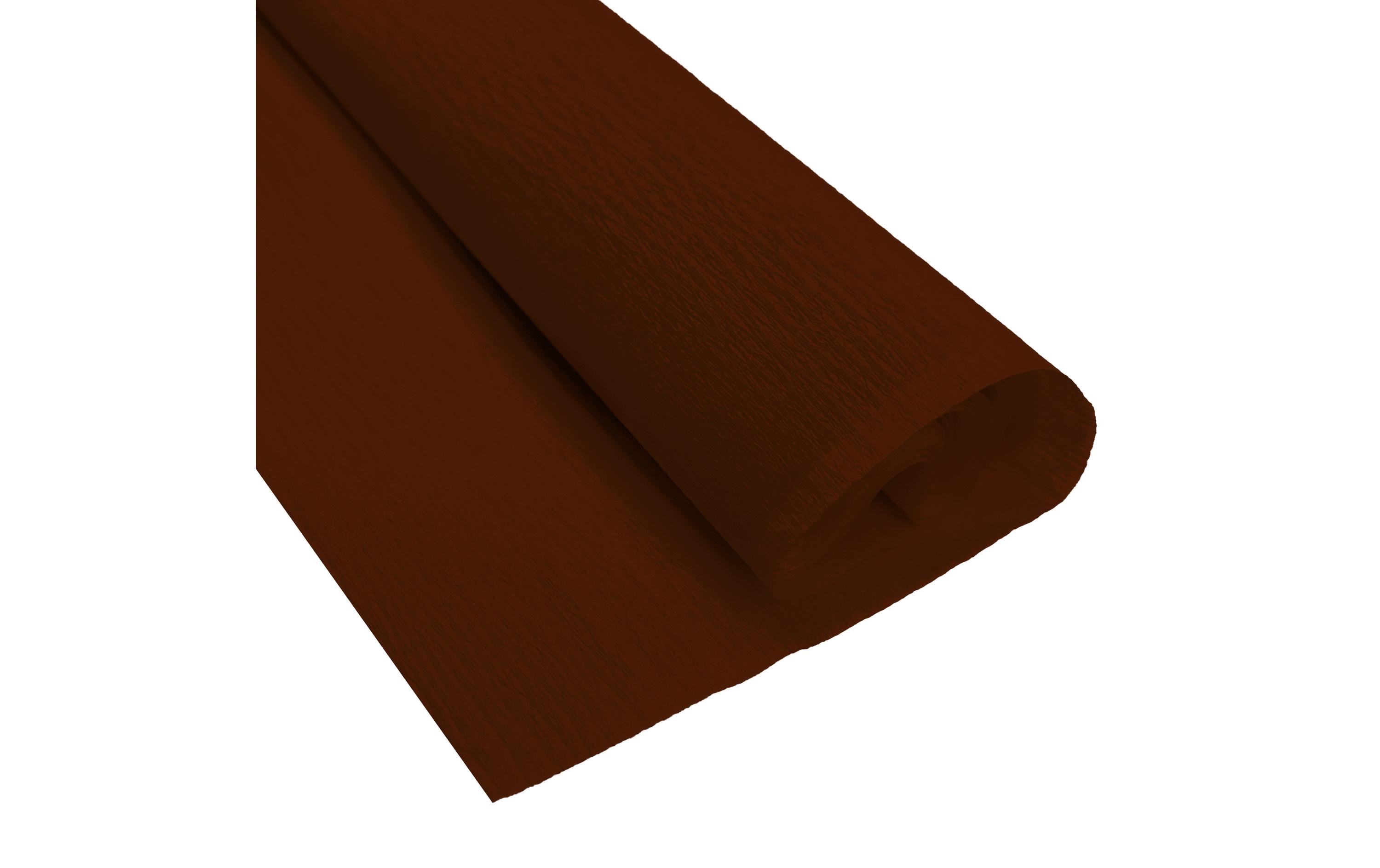 Krepppapier 50 cm x 2.5 m, 32 g/m², DunkelbraunBastelkrepp auf der Rolle